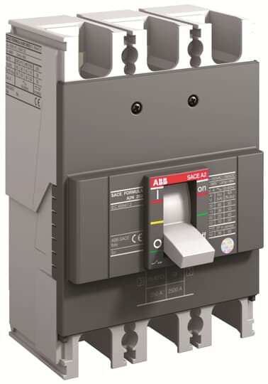 A2C 250 TMF 150-1500 3p F F (MCCB, 150AT/250AF, 3P, 25 kA, FIXED THERM. MAGNET. TRIP UNIT)