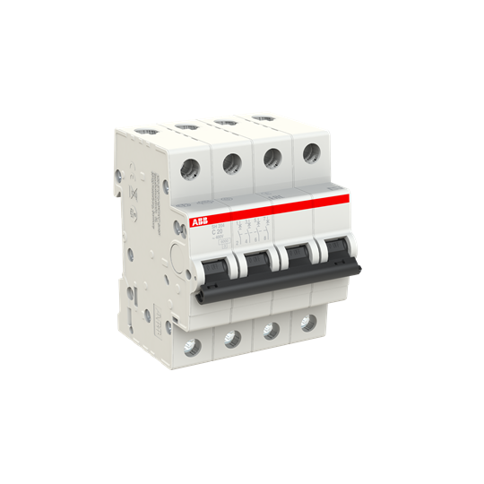 SH204-C 20 (MCB, 20A, 4P, 6 kA, IEC/EN 60898) 