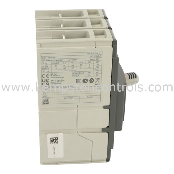 XT1N 160 TMD 63-630 3p F F (MCCB, 63AT/160AF, 3P, 36 kA, THERM. MAGNET. TRIP UNIT)