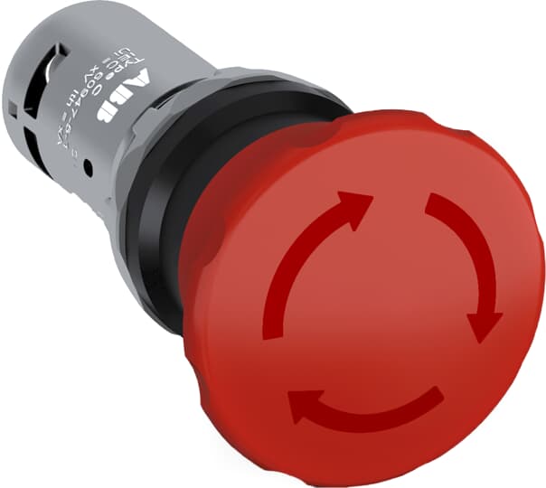 EMERGENCY STOP#CE4T-10R-01 (TWIST RELEASE EMERGENCY STOP PUSHBUTTON)