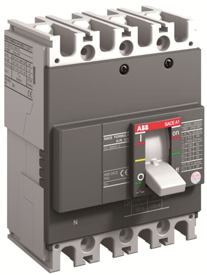 A1B 125 TMF 16-400 4p F F (MCCB, 16AT/125AF, 4P, 18 kA, FIXED THERM. MAGNET. TRIP UNIT)